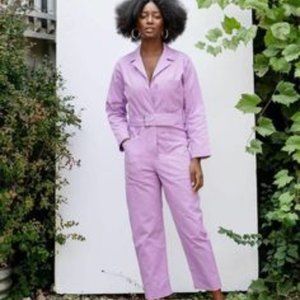 Horses Atelier Lilac Belted Pink Fieldsuit Jumpsuit